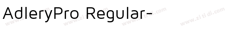 AdleryPro Regular字体转换